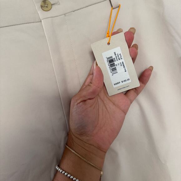 NWT Peter Millar Cream Crown Sport Raleigh Performance Trouser 35/32 - Picture 4 of 6